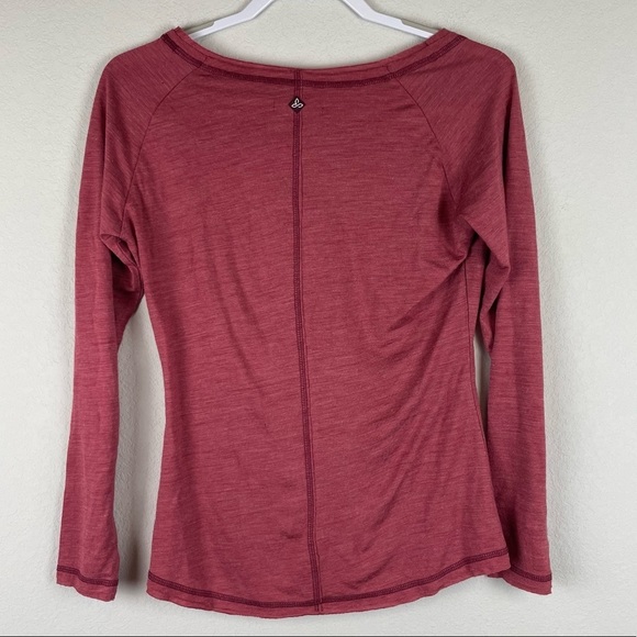 Prana Red Carissa Long Sleeve Top - Picture 3 of 9